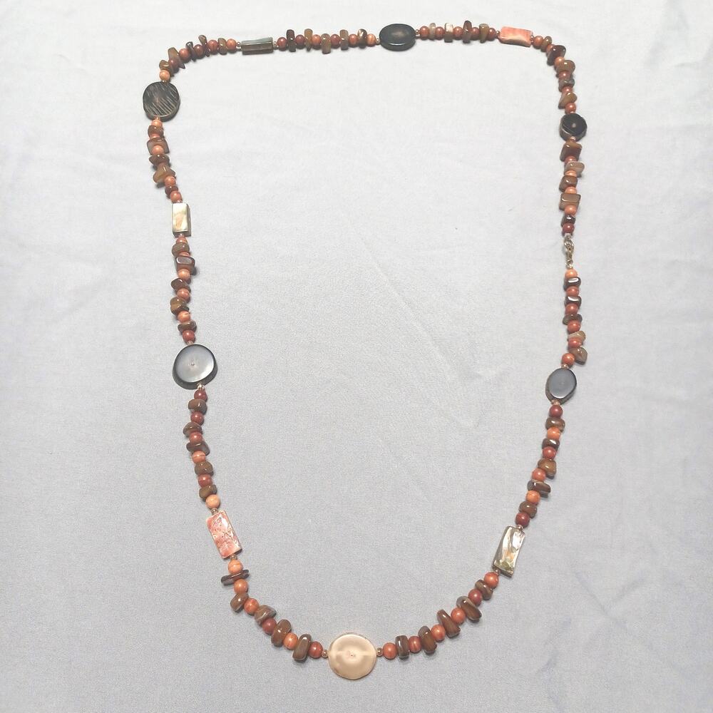 Boho Mixed Media Strand Necklace
